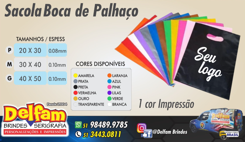 Sacola Boca de Palhaço